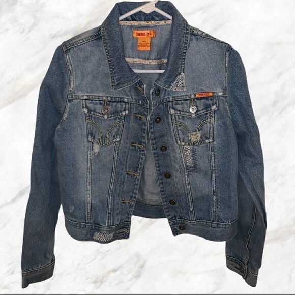 Zana Di Distressed Denim Jacket‎ - Picture 1 of 6